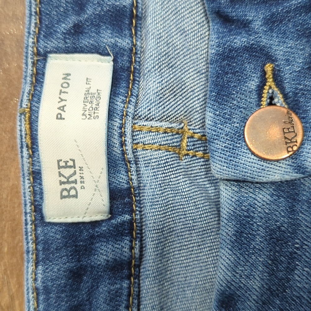 BKE Payton Mid-Rise Straight Denim Jeans - Picture 3 of 5